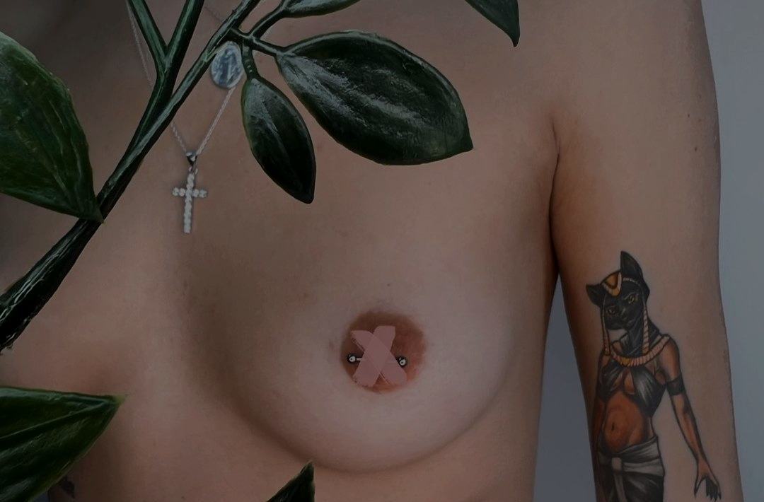 Nipple piercing