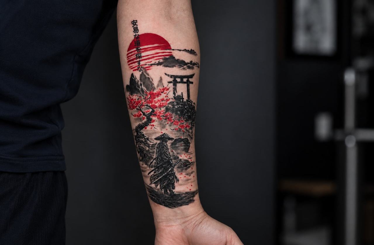 Arm tattoos