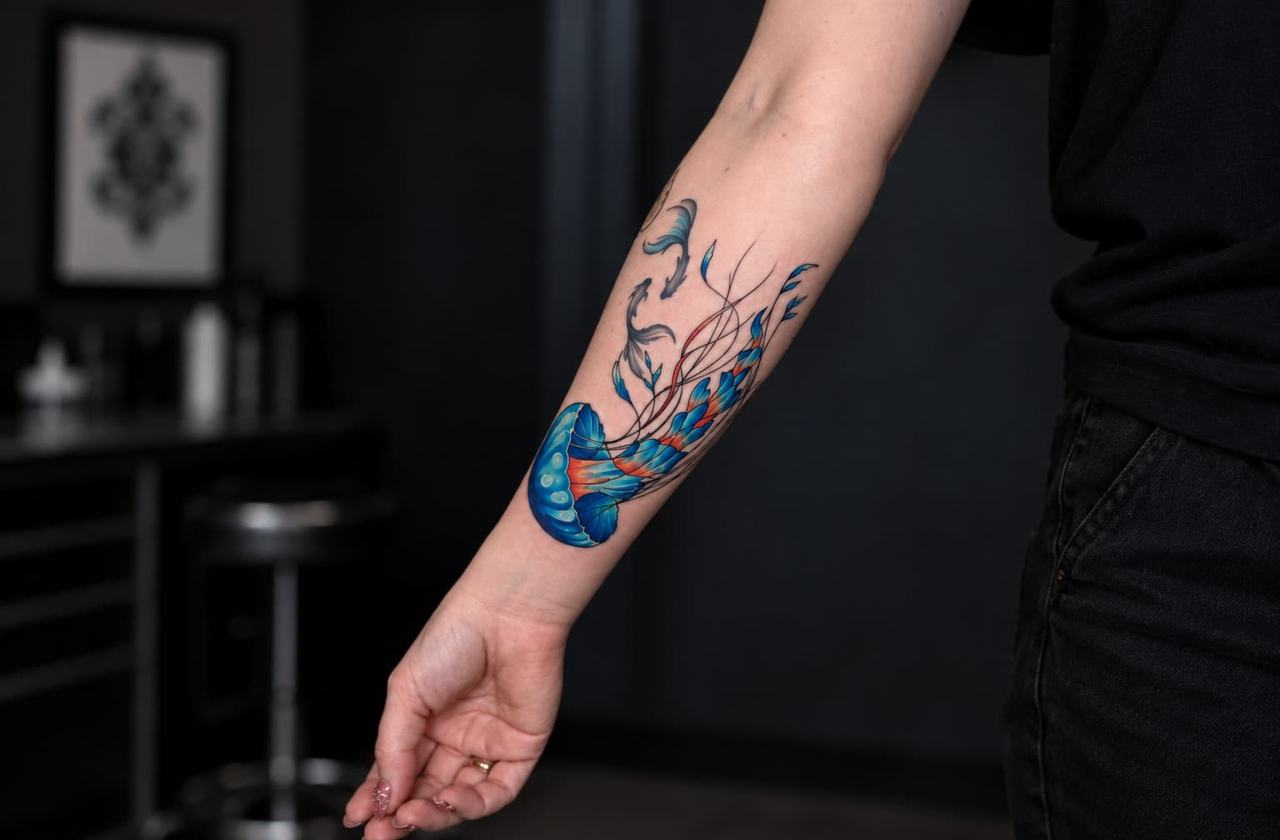 Arm tattoos