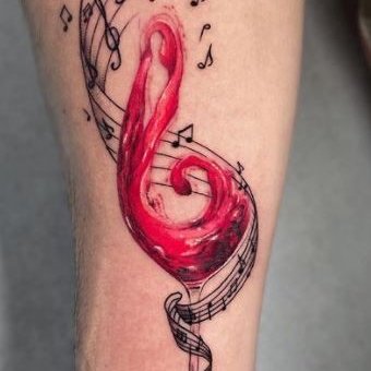 музыкальные тату (34)