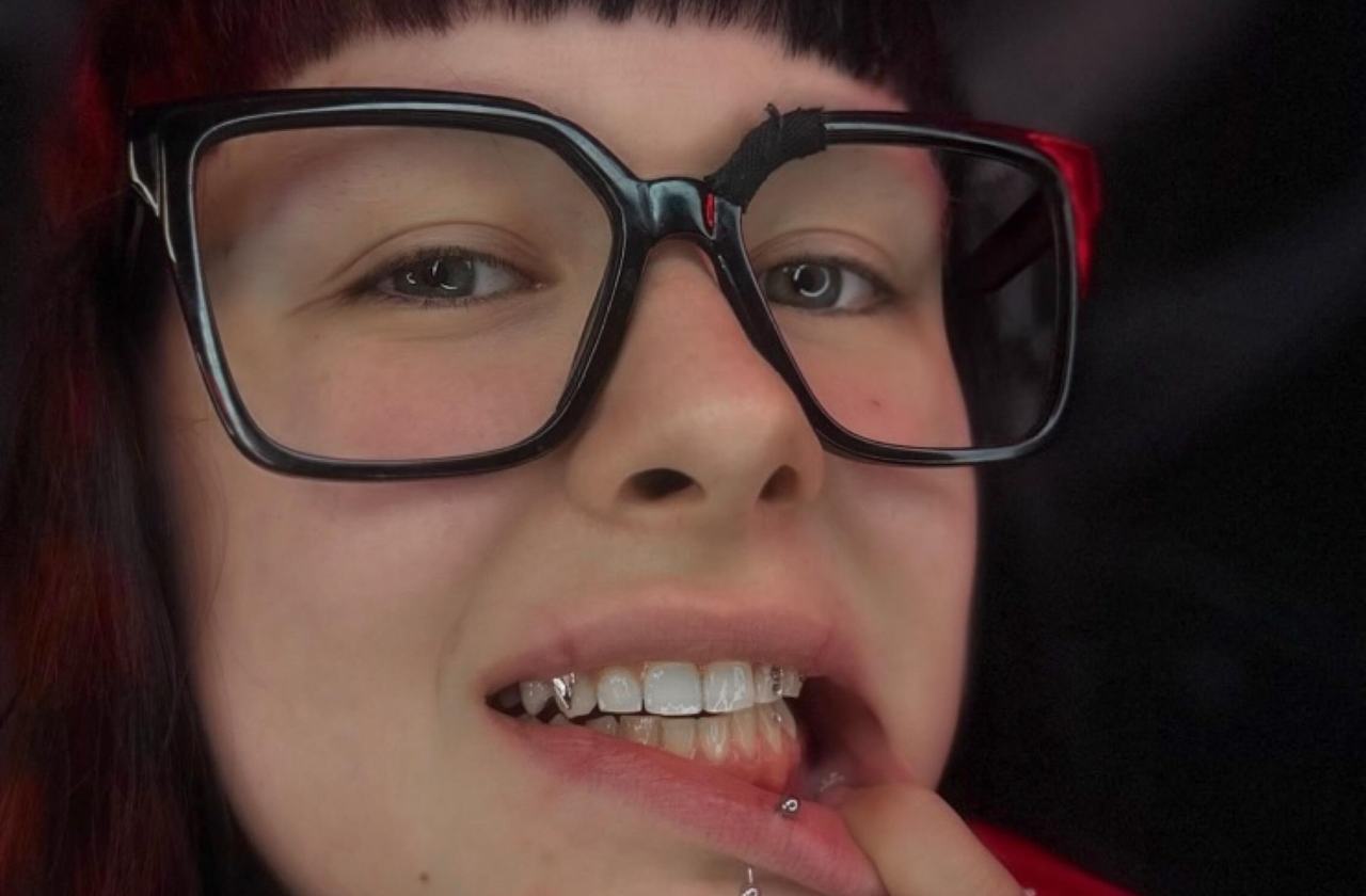 Lip piercing