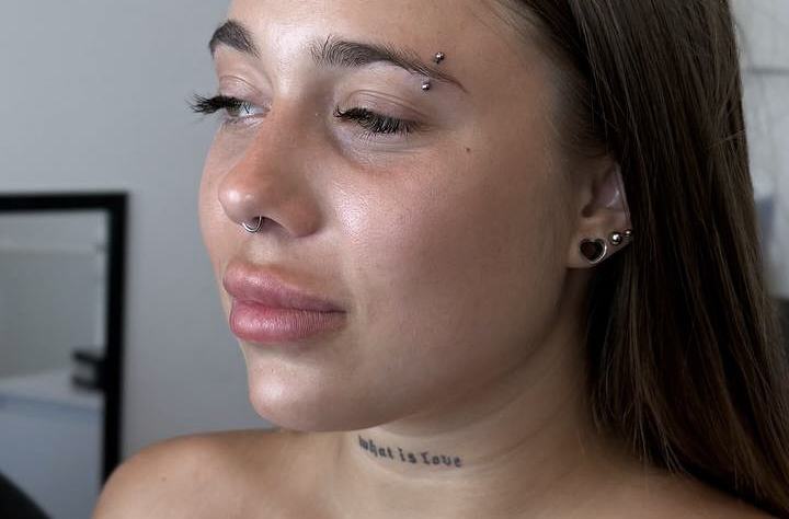 Eyebrow piercing