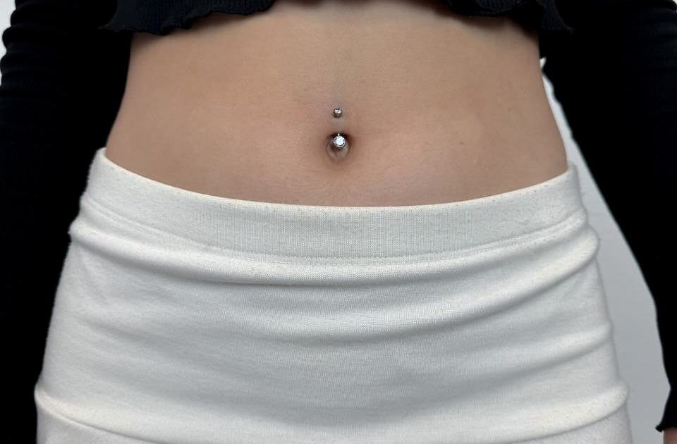 Belly button piercing