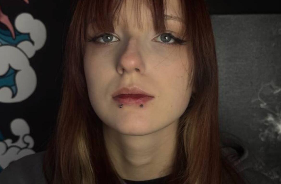 Lip piercing