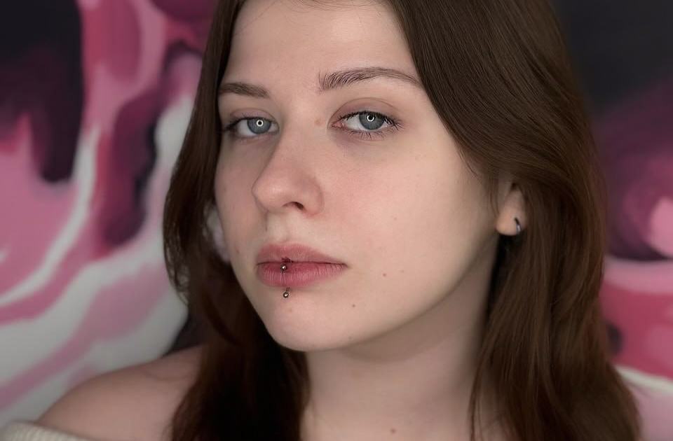 Lip piercing