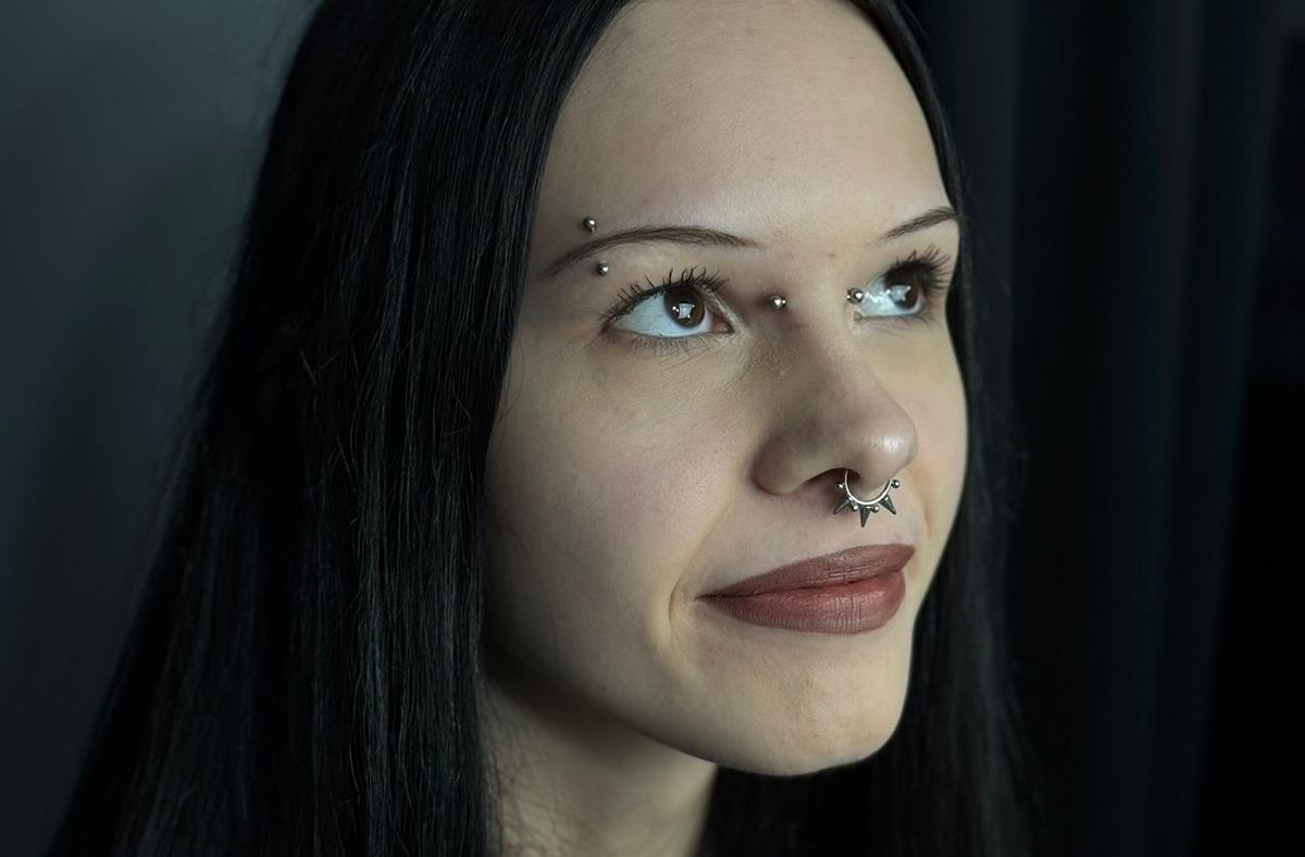 Nose piercing