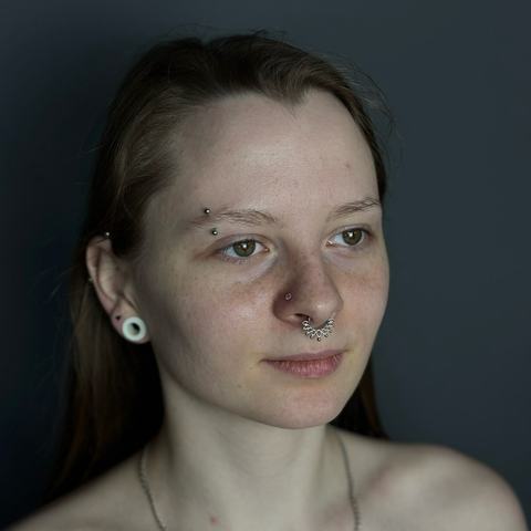 Septum, nostril and eyebrow piercing combination with a bold but well-balanced look. Each accent was positioned to complement the client’s features, creating a clean, expressive result under sterile conditions.