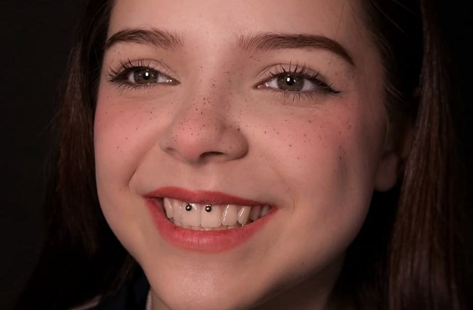 Lip piercing