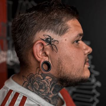 Facial piercing at Sheffield studio