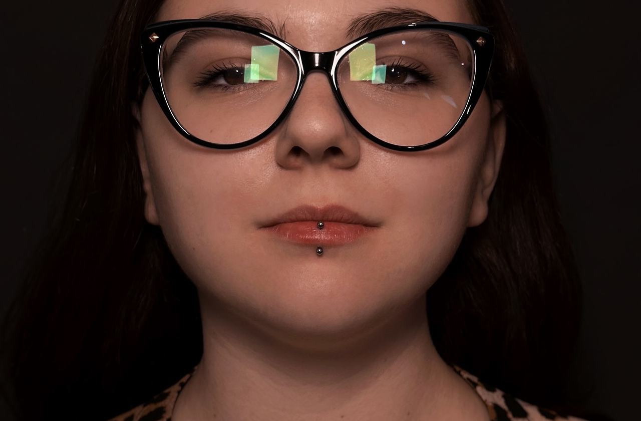 Lip piercing