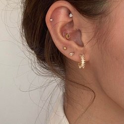 Conch and Mid Helix Piercing